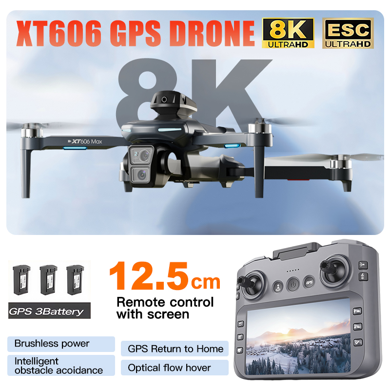 XT606 MAX 3 battery Drone 4k 8 - Drone Multispectral incelemesi ve fiyatı