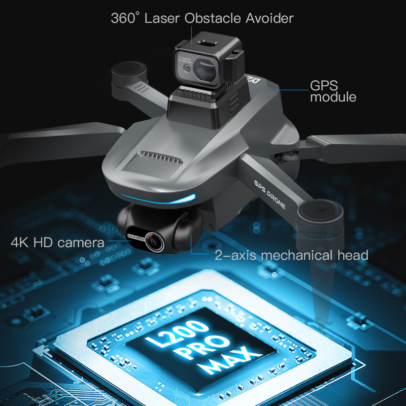 L200 Pro MAX GPS Drone 4K Prof - Drone Multispectral incelemesi ve fiyatı